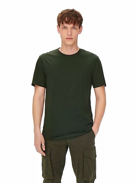 Only & Sons Herren Kurzarm Rundhals T-Shirt ONSMATT LIFE LONGY günstig online kaufen