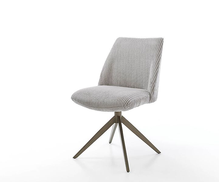 Drehstuhl Elso-Flex Mikrofaser Anthrazit Vintage Kreuzgestell breit Effektf günstig online kaufen