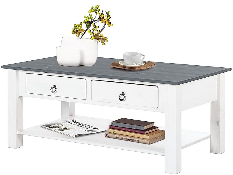 loft24 Couchtisch Inga, Wohnzimmertisch, 2 Schubladen, günstig online kaufen
