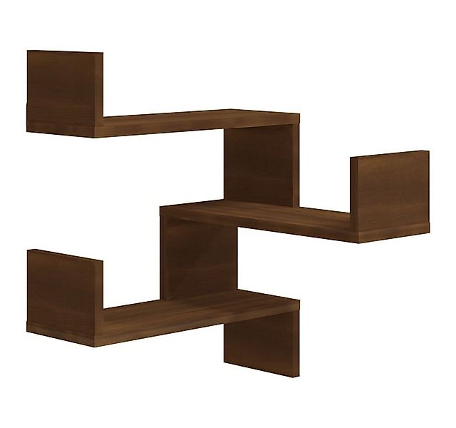 furnicato Wandregal Wand-Eckregal Braun Eichen-Optik 40x40x50 cm Holzwerkst günstig online kaufen