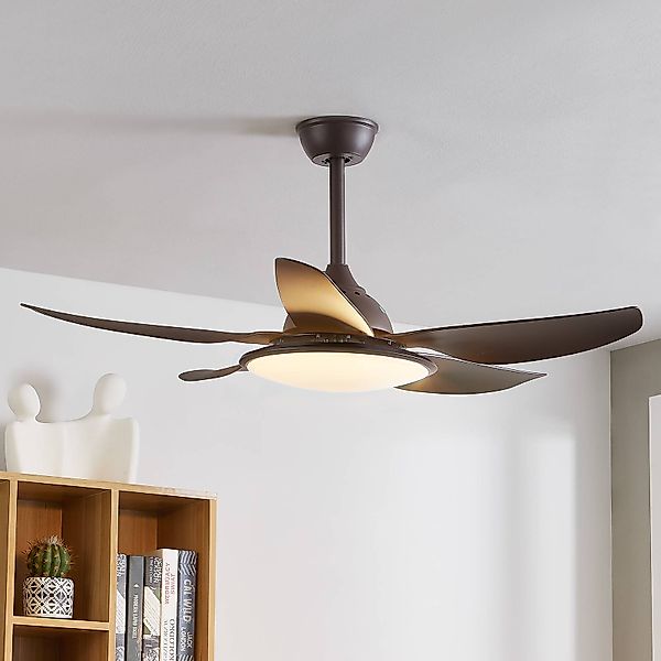 Starluna Kajima LED-Deckenventilator, kaffeebraun günstig online kaufen