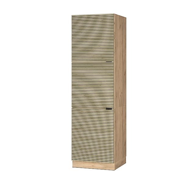 Vicco Herdumbauschrank Fame-Line Herdschrank Eiche Paneel 60 cm günstig online kaufen