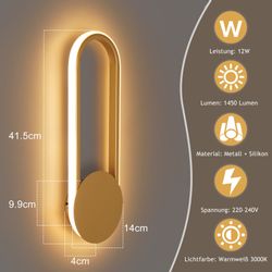 Nettlife LED Wandleuchte LED Wandleuchte Treppenhaus günstig online kaufen