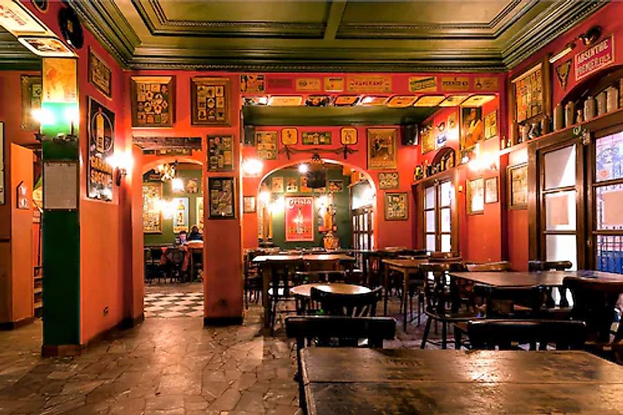 Papermoon Fototapete »Restaurant« günstig online kaufen