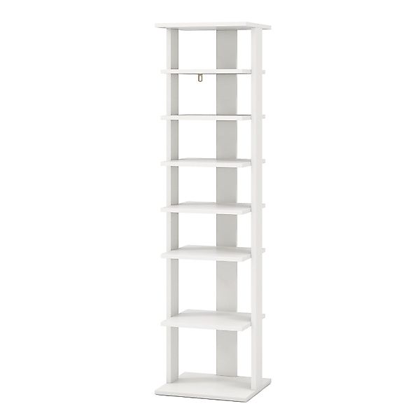 COSTWAY Schuhregal, schmal, höhenverstellbar, 8-stöckig, Holz, günstig online kaufen