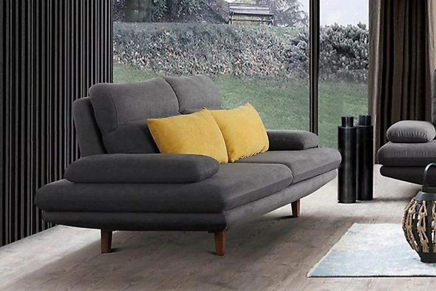 JVmoebel Sofa, Dreisitzer Designer Sofa Couch 2 Sitz Polster Leder Couchen günstig online kaufen
