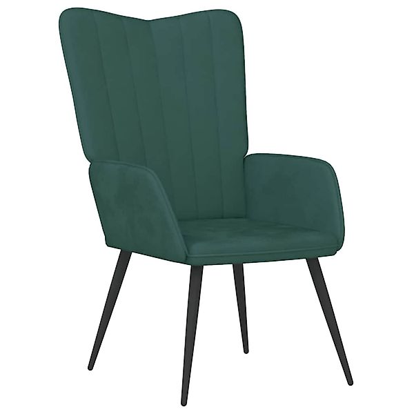vidaXL Relaxsessel Dunkelgrün Samt 327679 günstig online kaufen