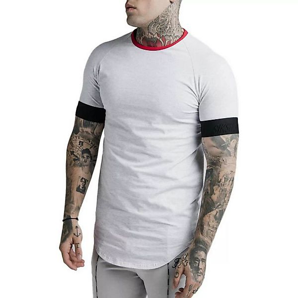 Siksilk Deluxe Ringer Tech Kurzärmeliges T-shirt M Off White günstig online kaufen