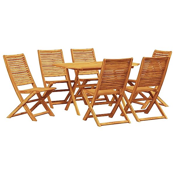 vidaXL 7-tlg Outdoor-Essgruppe Massivholz Akazie 3375711 günstig online kaufen