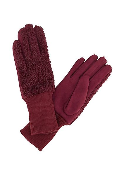 Ulla Popken Baumwollhandschuhe Handschuhe Teddyfleece Umschlagbund günstig online kaufen