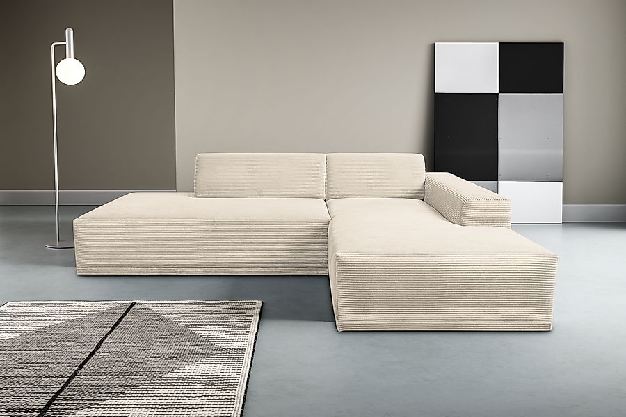 WERK2 Ecksofa »Apollo, hoher Sitzkomfort, aktuelles Design, Breite 264cm, L günstig online kaufen