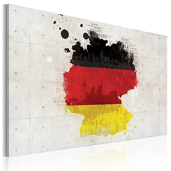 Wandbild - Deutschlandkarte günstig online kaufen