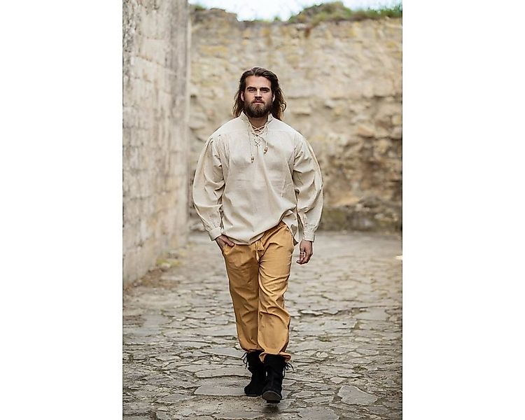 Leonardo Carbone Wikinger-Kostüm Mittelalter Hose mit Gummizug Honigbraun " günstig online kaufen