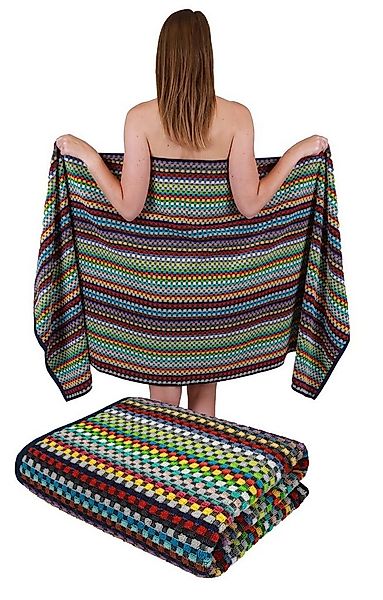 Betz Badetuch 2 Stück XXL Duschtücher Karo BUNT günstig online kaufen