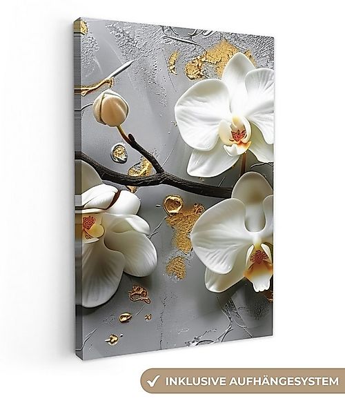 OneMillionCanvasses® Leinwandbild Blumen - Orchidee - Abstrakt - Modern, Fo günstig online kaufen