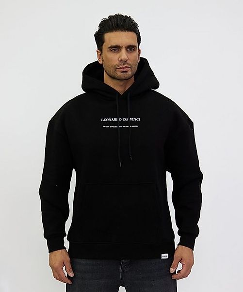 Denim Distriqt Kapuzensweatshirt Herren Oversized Sweatshirt DA VINCI Schwa günstig online kaufen