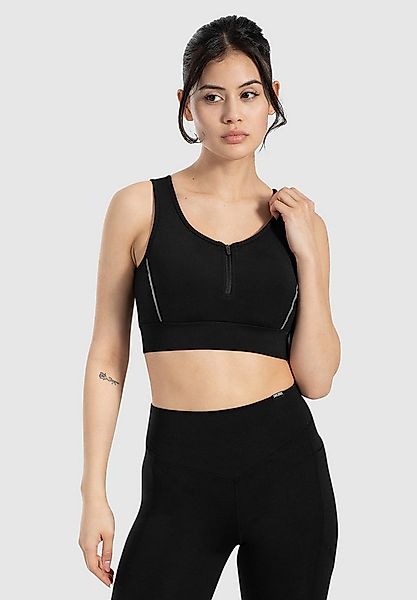 Smilodox Sport-BH Kathi, Bra mit Zip-Front, integriertem Cup & reflektieren günstig online kaufen