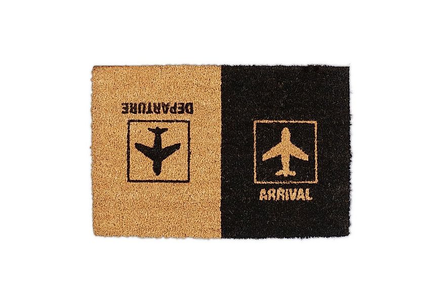 relaxdays Fußmatte Kokos "Arrival Departure", Höhe: 15 mm günstig online kaufen