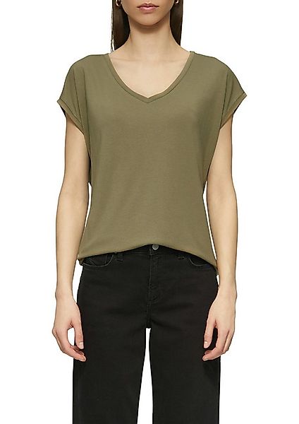 QS T-Shirt mit V-Ausschnitt günstig online kaufen