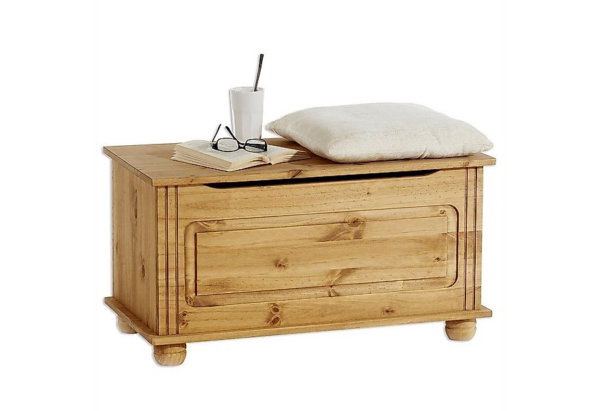 IDIMEX Sitztruhe BRISTOL, Truhenbank im Landhausstil aus Massivholz Gebeizt günstig online kaufen