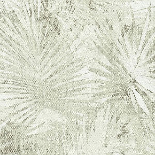 PROFHOME 363854-GU Natur Tapete Palmen Matt Grün Creme 0,53 m x 10,05 m 5,3 günstig online kaufen