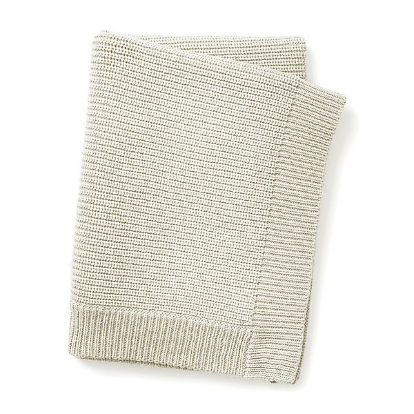 Babydecke Gestrickte Wolldecke - Vanilla White, günstig online kaufen