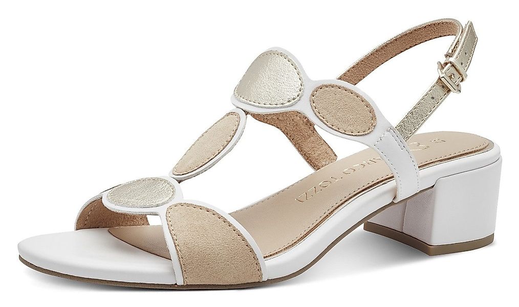 MARCO TOZZI Sandalette, Blockabsatz, Riemchensandale, Abendschuh günstig online kaufen