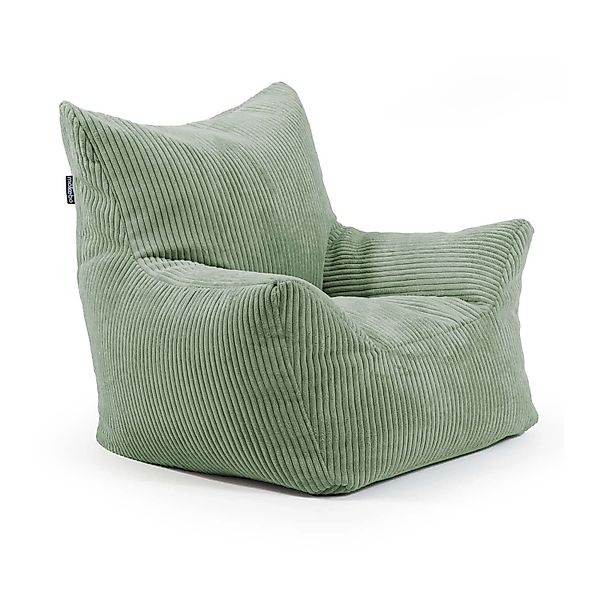 mokebo Kindersessel Der Pausenheld (Grün), Kinder Sitzsack Cord, Lesesessel günstig online kaufen