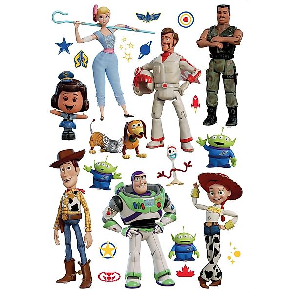 Disney Wandtattoo Toy Story Weiß Grün und Blau 42,5 x 65 cm 600120 günstig online kaufen