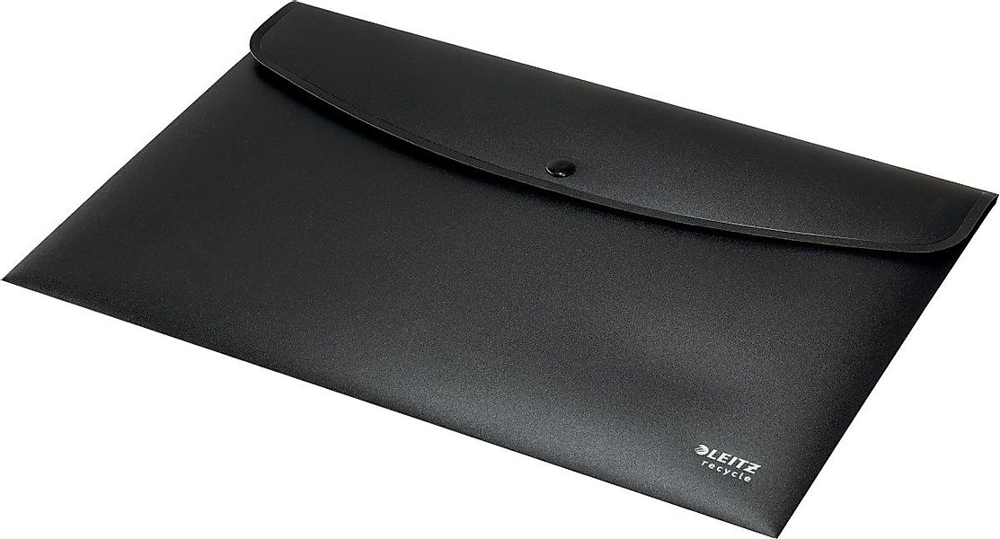 LEITZ Fächermappe Sammelmappe Recycle A4 PP schwarz günstig online kaufen