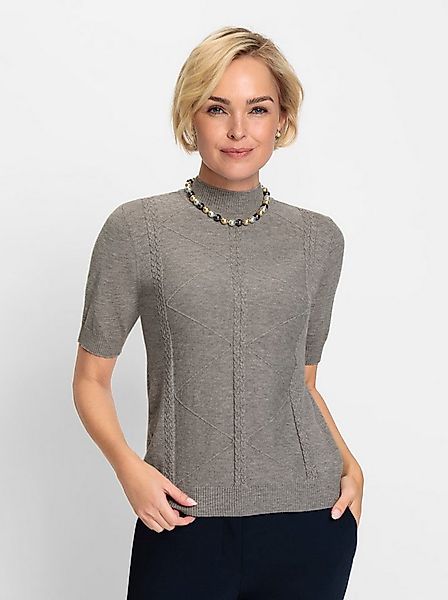 Witt Strickpullover Pullover Kurzarm Zopfmuster günstig online kaufen