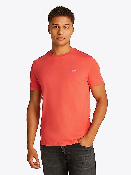 Tommy Jeans T-Shirt "TJM XSLIM JASPE HTR TEE EXT", Mit Rundhalsausschnitt günstig online kaufen