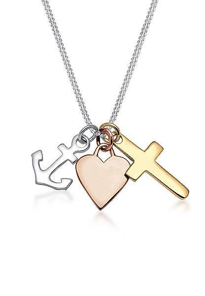 Elli Kette mit Anhänger Tri-Color Anker günstig online kaufen