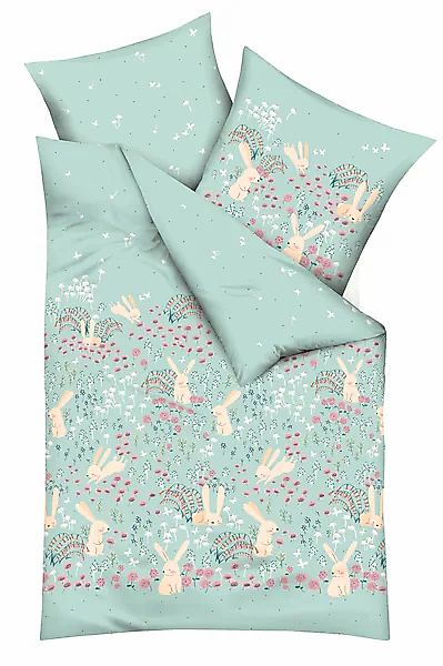 Kaeppel Kinderbettwäsche Bunnys, Renforcé, 2 teilig, günstig online kaufen