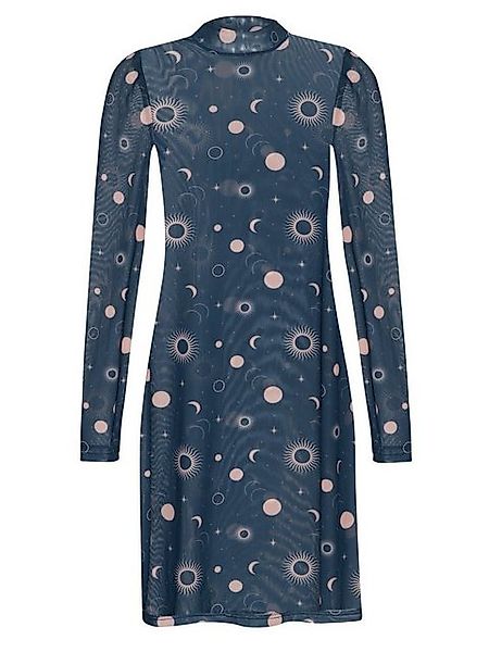 Pussy Deluxe Celestial Blue Mystic Damen 2-in-1-Kleid blau allover günstig online kaufen