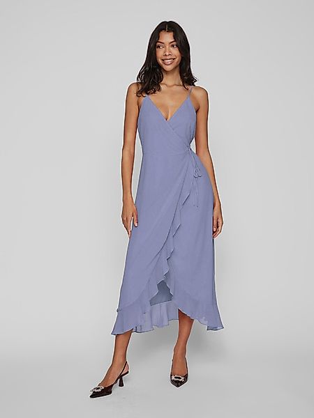 Vila Abendkleid Elegantes Wickelkleid mit Spaghettiträger günstig online kaufen