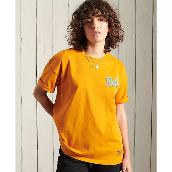 Superdry Workwear Graphic Oversized Kurzarm T-shirt L Toasted Orange günstig online kaufen