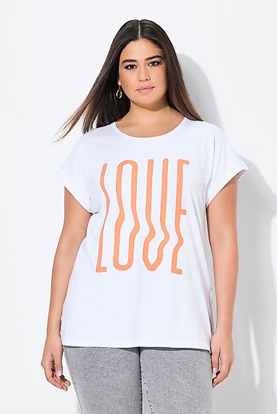 Ulla Popken T-Shirt T-Shirt oversized LOVE günstig online kaufen