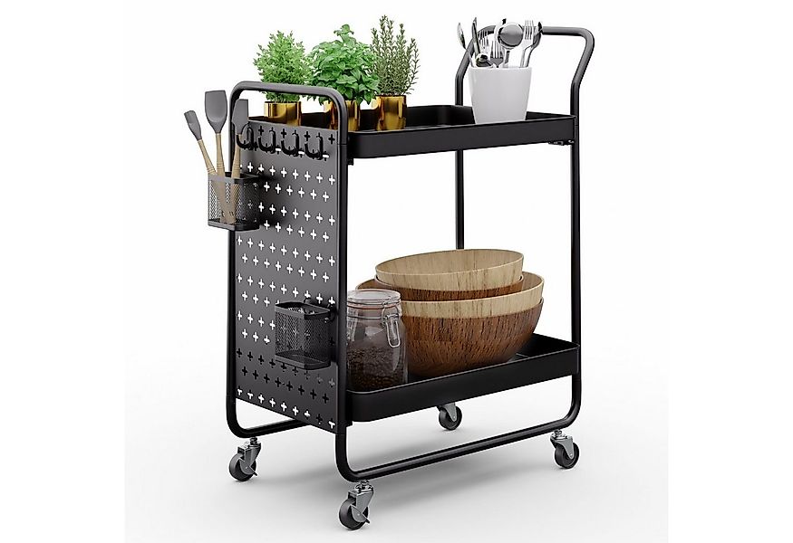 Klarstein Servierwagen Chibi, Trolleywagen Ordungswagen 2 Etagen Mobil günstig online kaufen