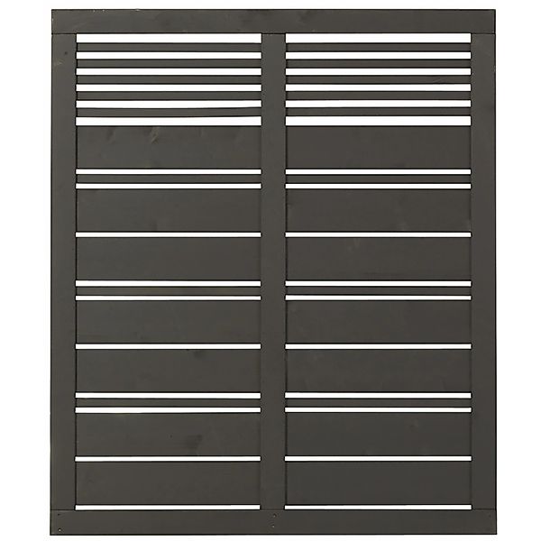 Sichtschutzzaun Silence Nadelholz Umbragrau 120 cm x 140 cm günstig online kaufen