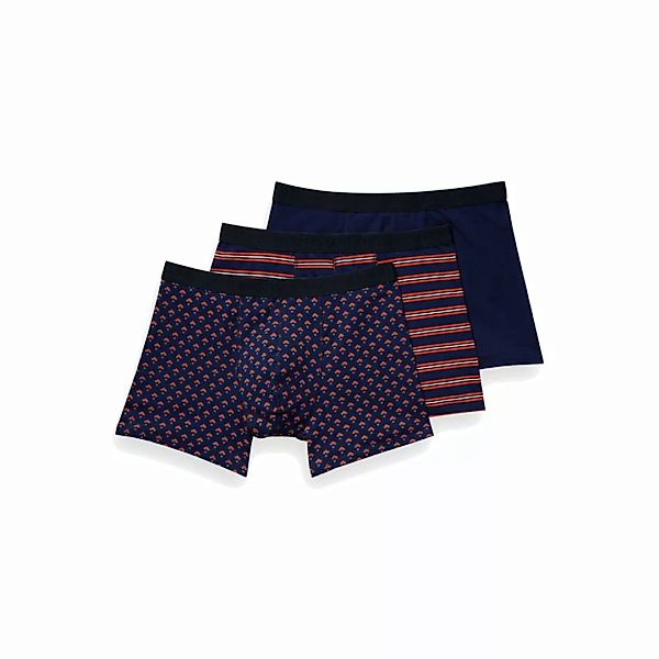 SCOTCH&SODA Herren Boxer-Shorts, 3er Pack - Long Shorts, Cotton Stretch Lil günstig online kaufen