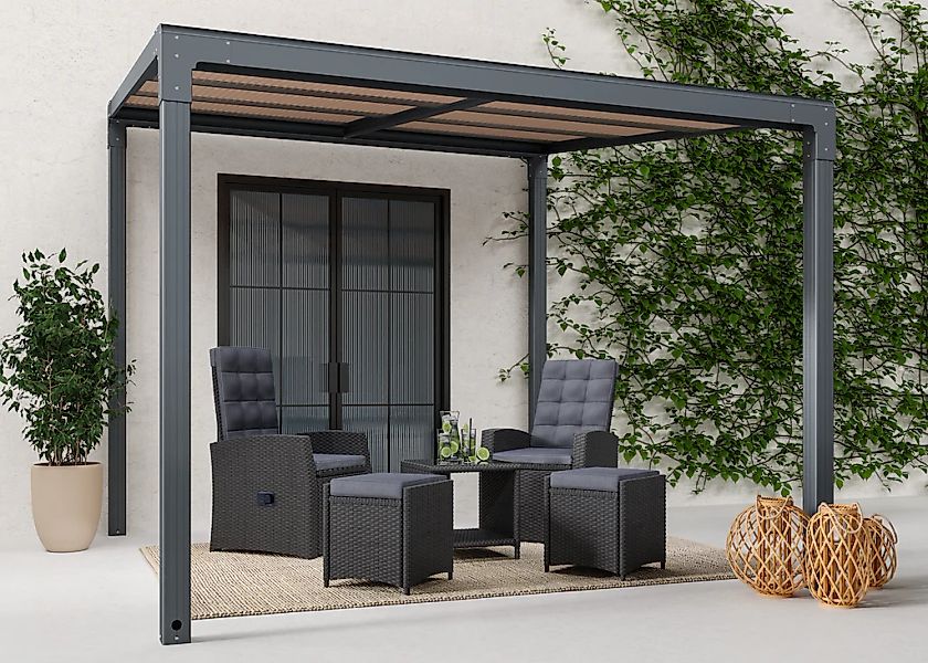 KONIFERA Anbaupavillon Anguilla, Schiebedach, in 292 günstig online kaufen