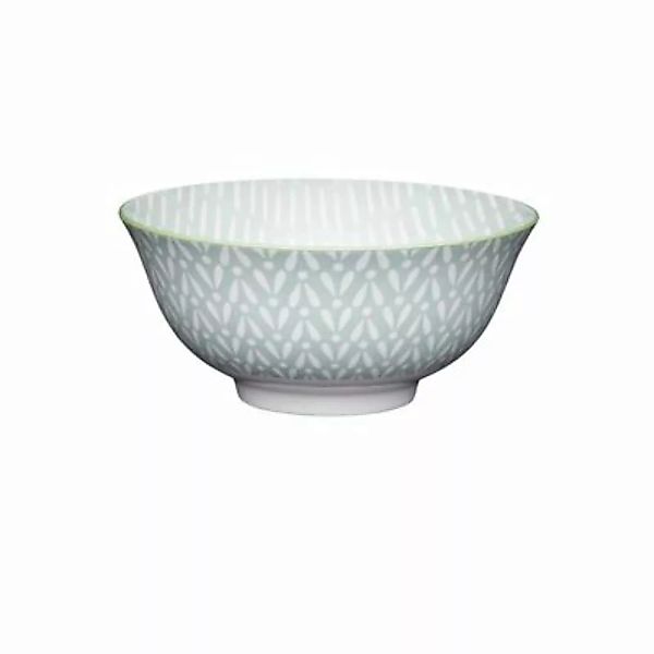 Neuetischkultur Müslischale bunt dekoriert 4er-Set Keramik grau günstig online kaufen