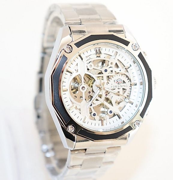Rötting Design Automatikuhr Herrenuhr Automatikuhr Marke Forsining silberfa günstig online kaufen