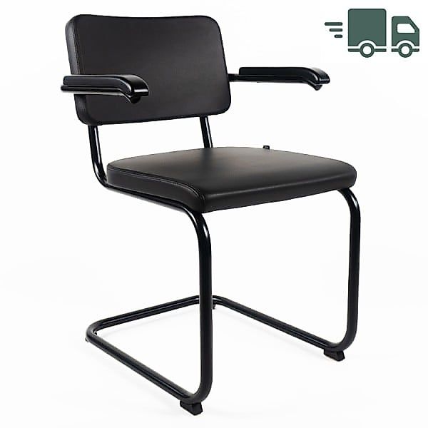 ABVERKAUF: THONET Stahlrohr-Freischwinger S 64 PV | Polstersitz Nappaleder günstig online kaufen