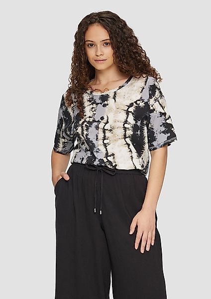 QS Kurzarmshirt Kurzes Baumwoll-T-Shirt im Loose günstig online kaufen