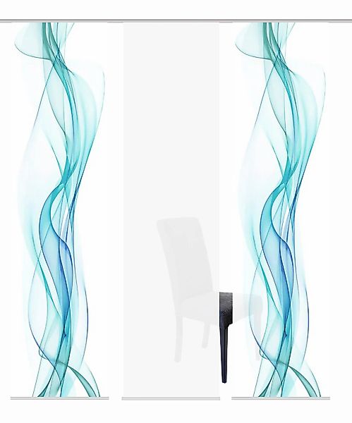 HOME WOHNIDEEN Schiebegardine "3ER SET HAZE" Paneelwagen 3 Stk. tlg. HxB: 2 günstig online kaufen