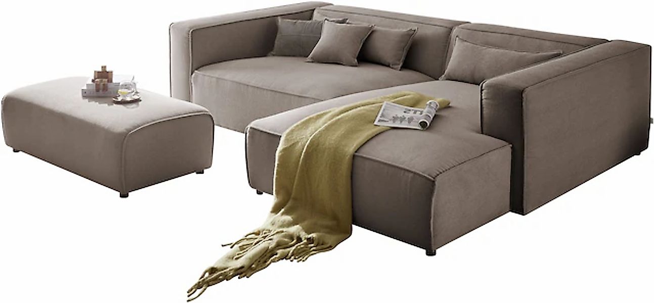 LeGer Home by Lena Gercke Ecksofa »PIARA XXL, L-Form, Schlaffunktion, Cord, günstig online kaufen