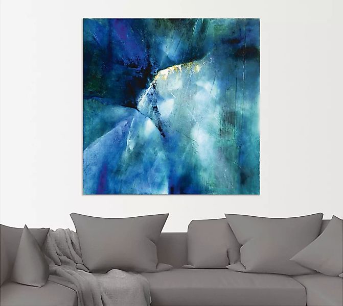 Artland Wandbild "Komposition in blau", Gegenstandslos, (1 St.) günstig online kaufen