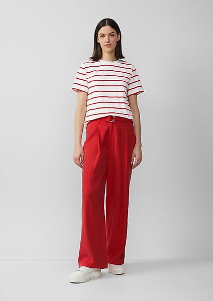 s.Oliver Chinos Hose Wide-Leg-Hose aus Viskosemix günstig online kaufen